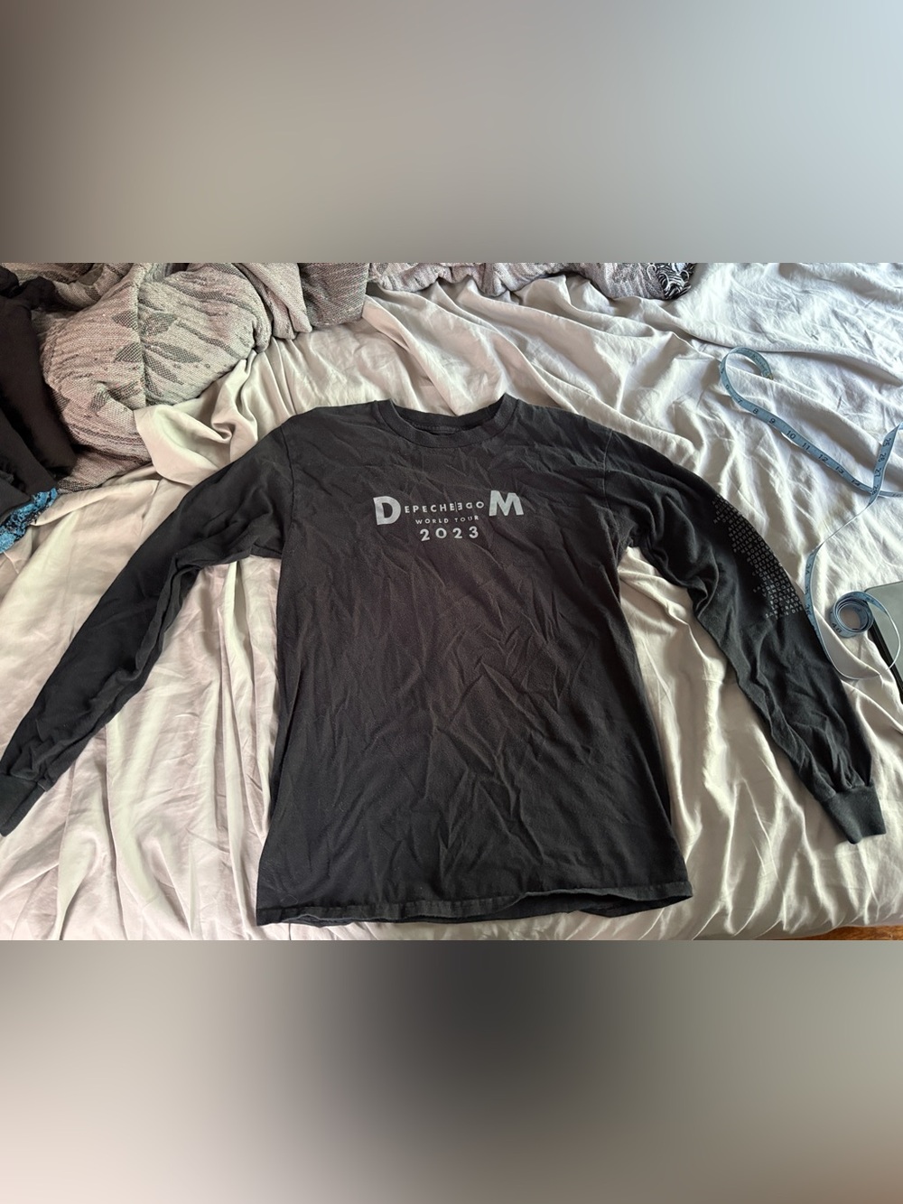 Official Depeche Mode Memento Mori World Tour 2023 Long Sleeve Shirt Sz S